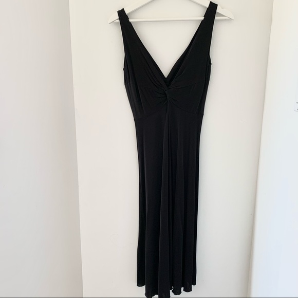 *SOLD* Sandra Angelozzi elegant black midi dress - Picture 7 of 9